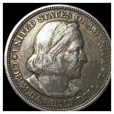 1893 Silver Columbian Half Dollar NEARLY UNCIRCULA