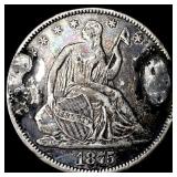 1875 Silver Seated Liberty Half Dollar HIGH  GRAD