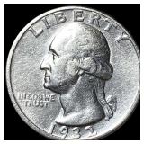 1932-D Silver Washington Quarter CHOICE AU