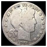 1914 Silver Barber Half Dollar LIGHTLY  CIRCULATE