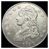 1834 Capped Bust Half Dollar NEARLY UNCIRCULATED