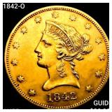 1842-O $10 Gold Eagle HIGH GRADE