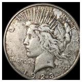 1923-S Silver Peace Dollar NEARLY UNCIRCULATED