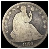 1876 Seated Liberty Half Dollar LIGHTLY CIRCULATED