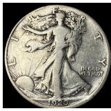 1920-D Silver Walking Liberty Half Dollar  LIGHTL