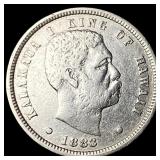 1883 Hawaii Silver Dime NEARLY UNCIRCULATED