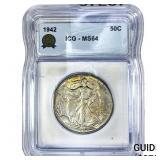 1942 Walking Liberty Half Dollar ICG MS64