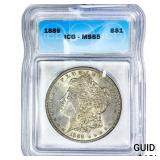 1889 Morgan Silver Dollar ICG MS65
