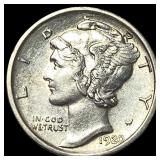 1920-D Silver Mercury Dime UNCIRCULATED