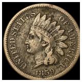 1859 Indian Head Cent ABOUT UNCIRCULATED
