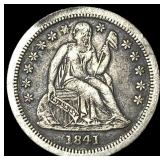 1841-O Silver Seated Liberty Dime NEARLY  UNCIRCU