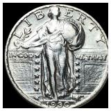 1930 Silver Standing Liberty Quarter CHOICE  AU