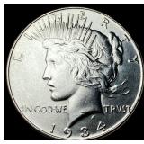 1934 Peace Silver Dollar GEM BU