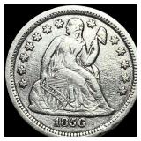 1856 Silver Seated Liberty Dime CLOSELY  UNCIRCUL