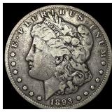 1893-CC Silver Morgan Dollar LIGHTLY CIRCULATED