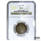1876 Seated Liberty Quarter NGC XF45