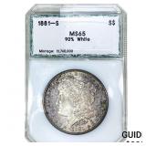 1881-S Morgan Silver Dollar PCI MS65