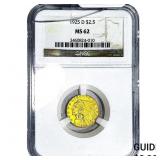 1925-D $2.50 Gold Quarter Eagle NGC MS62