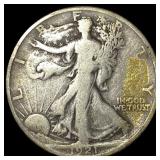 1921-S Silver Walking Liberty Half Dollar LIGHTLY