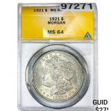 1921 Morgan Silver Dollar ANACS MS64