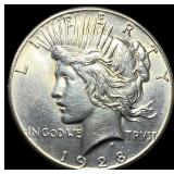 1928 Silver Peace Dollar
