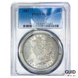 1883 Morgan Silver Dollar PCGS MS62