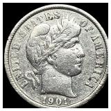 1901 Barber Dime CLOSELY UNCIRCULATED