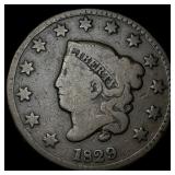 1829 Coronet Head Large Cent LIGHTLY  CIRCULATED