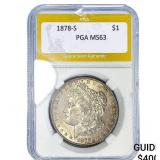 1878-S Morgan Silver Dollar PGA MS63