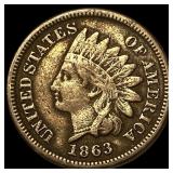 1863 Indian Head Cent CLOSELY UNCIRCULATED