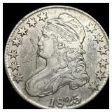 1825 Capped Bust Half Dollar NICELY CIRCULATED