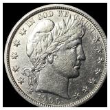 1900-O Silver Barber Half Dollar CLOSELY UNCIRCULA