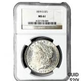 1879-S Morgan Silver Dollar NGC MS61