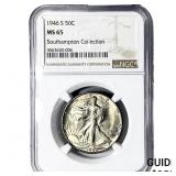1946-S Walking Liberty Half Dollar NGC MS65