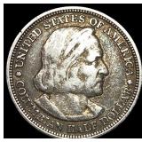 1893 Silver Columbian Half Dollar NEARLY UNCIRCULA