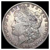1886-O Silver Morgan Dollar NEARLY  UNCIRCULATED