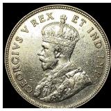 1925 East Africa Silver Shilling CHOICE AU