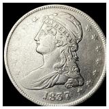 1837 Capped Bust Half Dollar NEARLY  UNCIRCULATED