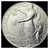 1915-S Silver Panama-Pacific Half Dollar  CLOSELY