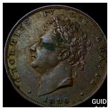 1826 Great Britain Copper 1 Farthing