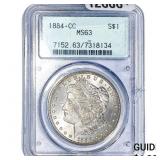 1884-CC Morgan Silver Dollar PCGS MS63