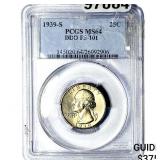 1939-S Washington Silver Quarter PCGS MS64