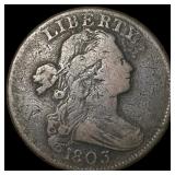 1803 Draped Bust Large Cent ABOUT UNCIRCULATED