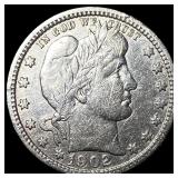 1902-S Silver Barber Quarter HIGH GRADE