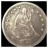 1875 Seated Liberty Quarter LIGHTLY CIRCULATED