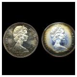 1967 Canada Silver Dollar Centennial GEM BU