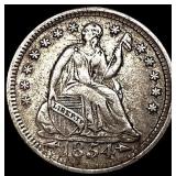 1854 Arrows Seated Liberty Half Dime CLOSELY  UNC