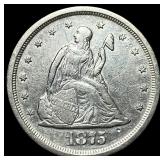 1875-S Silver Twenty-Cent Piece UNCIRCULATED