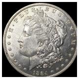 1884 Morgan Silver Dollar GEM BU