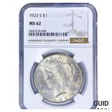 1923-S Silver Peace Dollar NGC MS62
